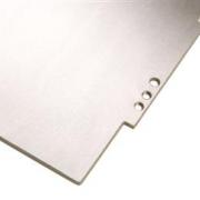 Trägerplatte (unten die 1 mm Stanzplatten) mit ANTI-ROST Behandlung (Dicke abhängich von type von Maschine)